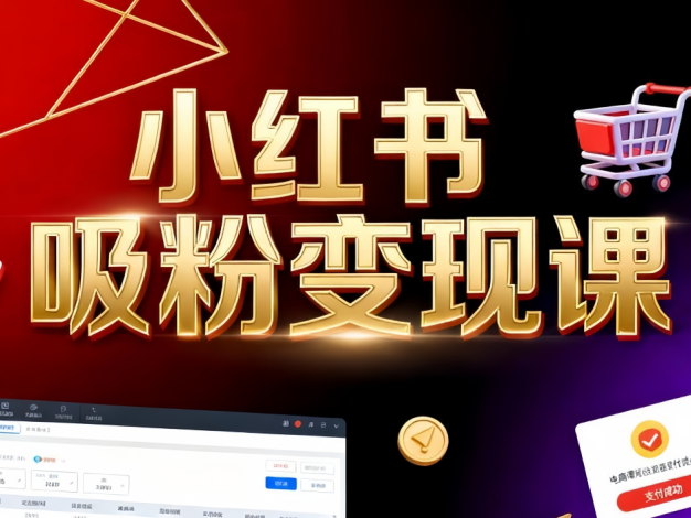 《小红书吸粉变现》当天变现不是梦!揭秘小红书吸粉变现的财富密码